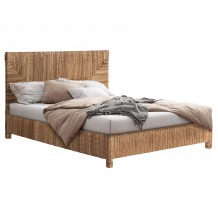 ΚΡΕΒΑΤΙ THAW HM672 ΞΥΛΟ ΤΕΑΚ ΣΚΕΛΕΤΟΣ-ΨΑΘΑ ΑΠΟ ΜΠΑΝΑΝΑ 180x200εκ c469466