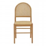 Καρέκλα Alessia pakoworld ξύλο οξιάς-rattan φυσικό 43x40x89εκ c469594