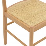 Καρέκλα Alessia pakoworld ξύλο οξιάς-rattan φυσικό 43x40x89εκ c469594