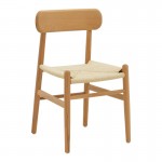 Καρέκλα Thomas pakoworld ξύλο οξιάς φυσικό-έδρα φυσικό σχοινί 44x36x79εκ c469597
