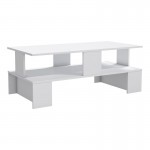 Τραπέζι σαλονιού Olly pakoworld λευκό 120x60x47εκ c469812