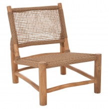 ΚΑΡΕΚΛΑ LONDER HM5986 ΞΥΛΟ TEAK ΣΕ ΦΥΣΙΚΟ ΚΑΙ ΣΥΝΘΕΤΙΚΟ RATTAN 63x77x77Υεκ c469833