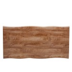 Τραπέζι Τραπεζαρίας AOSA Honey Maple Μαύρο MDF Μέταλλο 180x90x76cm c470267