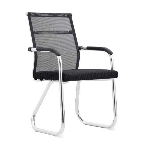 Καρέκλα Επισκέπτη RONOA Μαύρο Χρώμιο Mesh Μέταλλο 55x56 5x95cm c470732