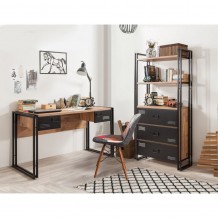 Σετ γραφείου COSMO μελαμίνη μέταλλο 139x60cm c470769 Σετ γραφείου COSMO μελαμίνη μέταλλο 139x60cm c470769