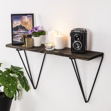 Ραφιέρα Gladiolo 60x15x30cm μέταλλο και ξύλο c470813 Ραφιέρα Gladiolo 60x15x30cm μέταλλο και ξύλο c470813