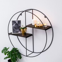 Ραφιέρα Gladiolo 60x15x60cm μέταλλο και ξύλο c470815 Ραφιέρα Gladiolo 60x15x60cm μέταλλο και ξύλο c470815