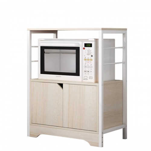 Ραφιέρα Κουζίνας AMUR Maple Λευκό MDF Μέταλλο 60x30x70cm c470915