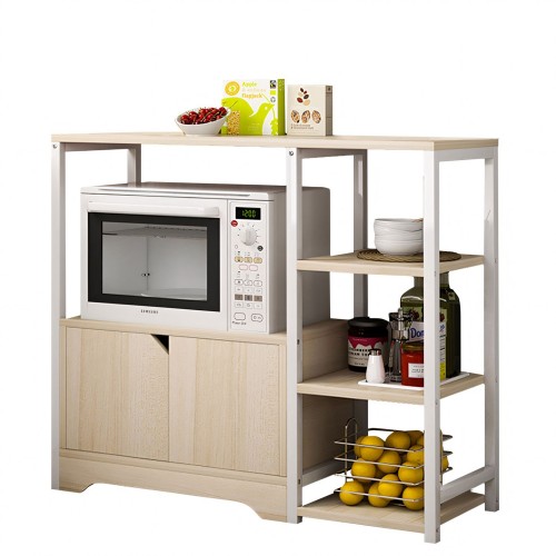 Ραφιέρα Κουζίνας LYNX Maple Λευκό MDF Μέταλλο 80x30x71cm c470917