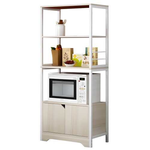 Ραφιέρα Κουζίνας CARIBOU Maple Λευκό MDF Μέταλλο 60x30x120cm c470921