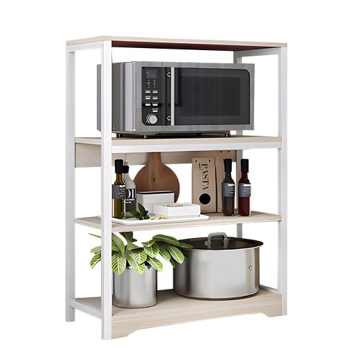 Ραφιέρα Κουζίνας WALRUS Maple Λευκό MDF Μέταλλο 60x30x100cm c470927