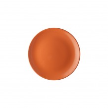 Πιάτο πορσελάνης ρηχό κουπ φ21cm πορτοκαλί σειρά Nature LUKANDA - Σετ 6 c470960