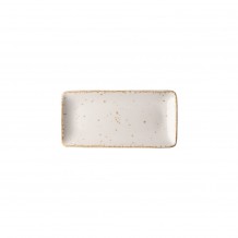 Πιατέλα ορθογώνια πορσελάνης 21x10cm Λευκό σειρά Leon LUKANDA - Σετ 6 c471027