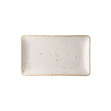 Πιατέλα ορθογώνια πορσελάνης 27x16cm Λευκό σειρά Leon LUKANDA - Σετ 6 c471028