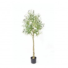 ELEA ΤΕΧΝΗΤΟ ΦΥΤΟ ΣΕ ΓΛΑΣΤΡΑ PE ΜΕΤΑΞΩΤΟ ΥΦΑΣΜΑ ΠΡΑΣΙΝΟ H150cm c471319