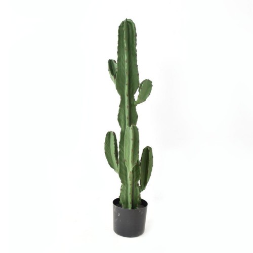 CANDELABRA CACTUS ΤΕΧΝΗΤΟ ΦΥΤΟ ΚΑΚΤΟΣ ΣΕ ΓΛΑΣΤΡΑ PU ΠΡΑΣΙΝΟ H105cm c471326