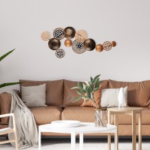 Deco διακοσμητικό τοίχου μεταλλικό 90x8x42cm c471658 Deco διακοσμητικό τοίχου μεταλλικό 90x8x42cm c471658