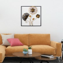 Deco διακοσμητικό τοίχου μεταλλικό 55x5x55cm c471660 Deco διακοσμητικό τοίχου μεταλλικό 55x5x55cm c471660