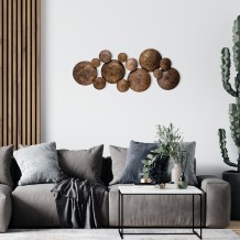 Deco διακοσμητικό τοίχου μεταλλικό 112x8x43cm c471672 Deco διακοσμητικό τοίχου μεταλλικό 112x8x43cm c471672