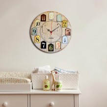 Ρολόι τοίχου mdf 40x40cm c471692 Ρολόι τοίχου mdf 40x40cm c471692