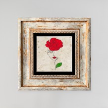 Πίνακας Stone ξύλο 20x20cm c471718 Πίνακας Stone ξύλο 20x20cm c471718