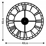 Enzo ρολόι τοίχου 48x48cm c472041