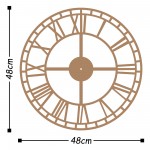 Enzo ρολόι τοίχου 48x48cm c472042