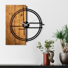 Ρολόι τοίχου ξύλο και μέταλλο 56x3x58cm c472045 Ρολόι τοίχου ξύλο και μέταλλο 56x3x58cm c472045