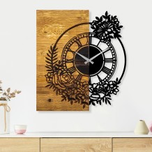 Ρολόι τοίχου ξύλο και μέταλλο 58x3x51cm c472049 Ρολόι τοίχου ξύλο και μέταλλο 58x3x51cm c472049