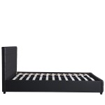 Κρεβάτι ABELIA Μαύρο PU Στρώμα 160x200cm c472233