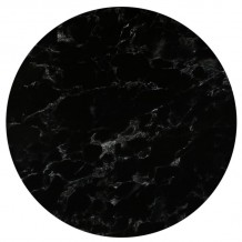 HPL High Pressure Laminated Επιφάνεια Τραπεζιού Απόχρωση Black Marble Εξωτερικού χώρου SET 2τμχ c472244