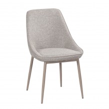 CALIPER ΚΑΡΕΚΛΑ ΚΑΦΕ CAPPUCCINO 50x60xH85cm SET 4τμχ c472348