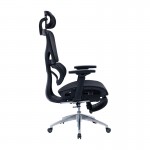 Καρέκλα γραφείου διευθυντή με υποπόδιο Thelonius pakoworld mesh μαύρο c472368