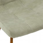 Καρέκλα Nola pakoworld pu γκρι antique-φυσικό πόδι SET 4τμχ c472754