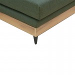 Γωνιακός καναπές αναστρέψιμος Mirabel pakoworld πράσινο ύφασμα-φυσικό ξύλο 250x184x100εκ c472789