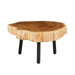 RAW COFFEE TABLE ΦΥΣΙΚΟ 80x80xH40cm c472873