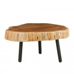 RAW COFFEE TABLE ΦΥΣΙΚΟ 80x80xH40cm c472873