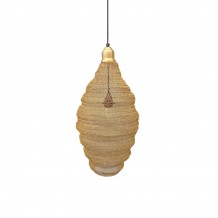 RUCHE ΦΩΤΙΣΤΙΚΟ ΟΡΟΦΗΣ ΜΕΤΑΛΛΟ ΧΡΥΣΟ 30x30xH44cm c473195