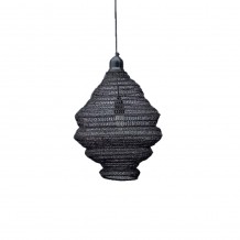 RUCHE ΦΩΤΙΣΤΙΚΟ ΟΡΟΦΗΣ ΜΕΤΑΛΛΟ ΜΑΥΡΟ 35x35xH40cm c473196