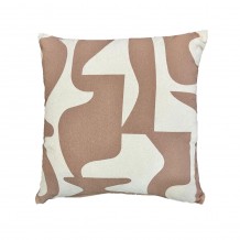 NEYSA ΔΙΑΚΟΣΜΗΤΙΚΟ ΜΑΞΙΛΑΡΙ ΒΑΜΒΑΚΙ POLYESTER IVORY ΜΠΕΖ 45x45cm c473201