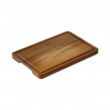 Πλάκα κοπής από ξύλο ακακίας 32 5x21 5xΥ2cm με λούκι Leone c473236 Πλάκα κοπής από ξύλο ακακίας 32 5x21 5xΥ2cm με λούκι Leone c473236