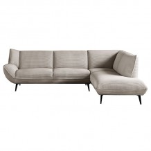 EMERALD Καναπές Σαλονιού Αριστερή Γωνία Ύφασμα Μπεζ c473294