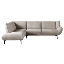 EMERALD Καναπές Σαλονιού Δεξιά Γωνία Ύφασμα Μπεζ c473295