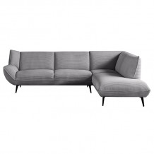 EMERALD Καναπές Σαλονιού Αριστερή Γωνία Ύφασμα Γκρι c473297