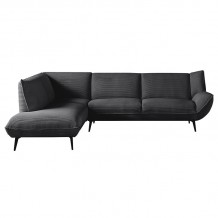 EMERALD Καναπές Σαλονιού Δεξιά Γωνία Ύφασμα Ανθρακί c473298