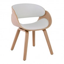 JOY Πολυθρόνα-Pro Τραπεζαρίας Φυσικό Pu Άσπρο c473329