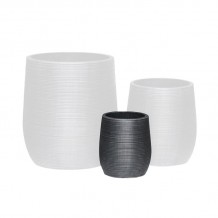 FLOWER POT-16 Φ23x26cm Cement Απόχρωση Anthracite c473360