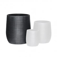 FLOWER POT-16 Φ45x50cm Cement Απόχρωση Anthracite c473362