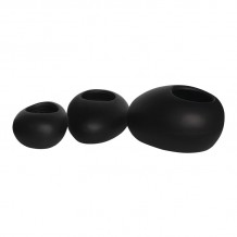 FLOWER POT-ROCK Set 3 τεμαχίων Cement Απόχρωση Black c473364 FLOWER POT-ROCK Set 3 τεμαχίων Cement Απόχρωση Black c473364
