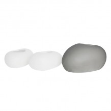 FLOWER POT-ROCK 56x43x29cm Cement Απόχρωση White c473369 FLOWER POT-ROCK 56x43x29cm Cement Απόχρωση White c473369